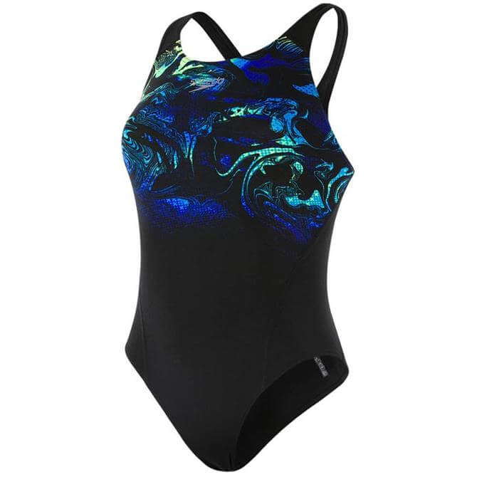 Speedo Swirly Aqua Recordbreaker Swimsuit